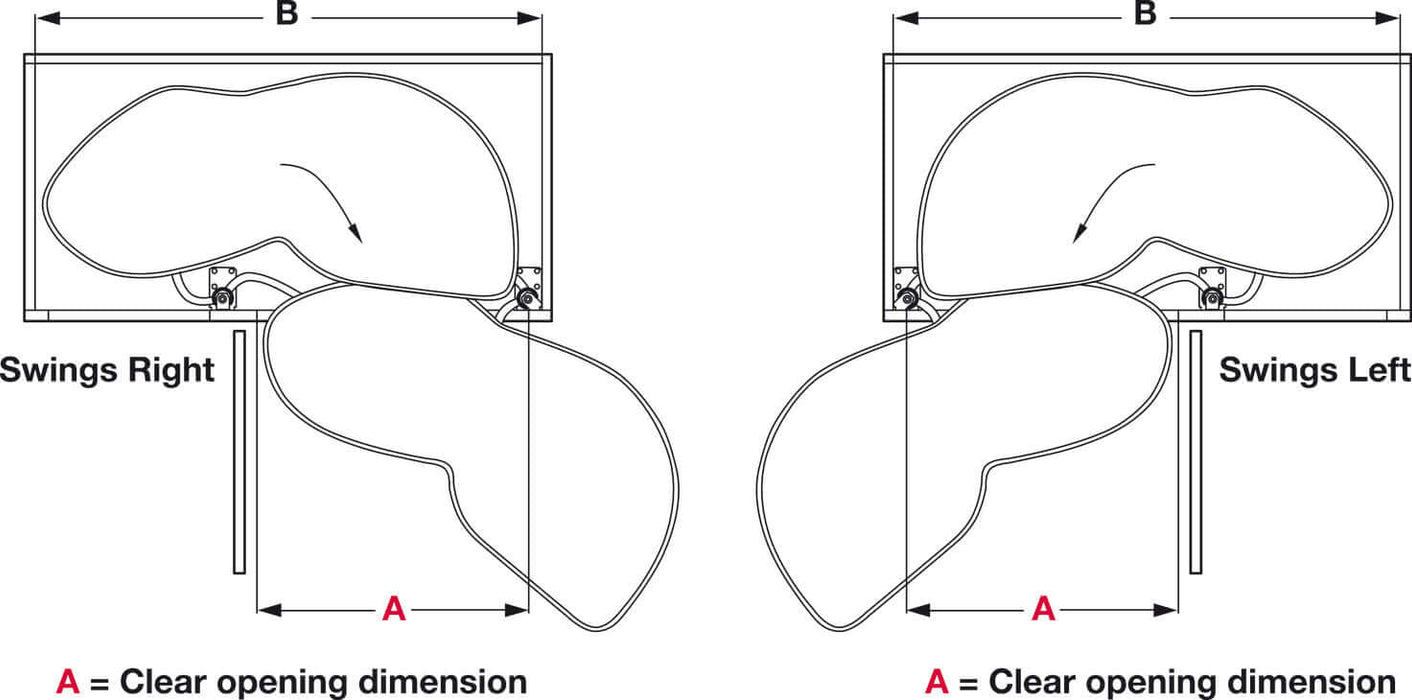 Lemans II Set Soft Close Blind Corner Cabinets