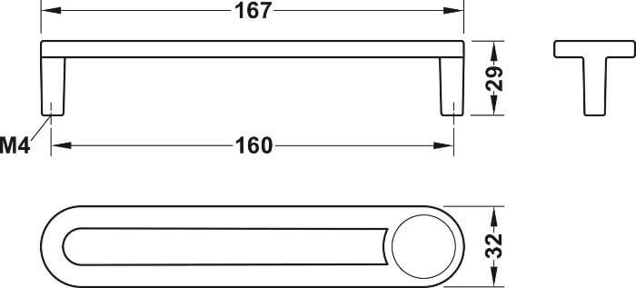 Handle Zinc Pull Miesto