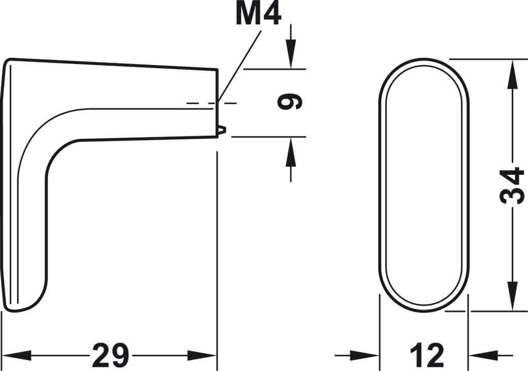 Knob Zinc Alloy T-Knob Asgard