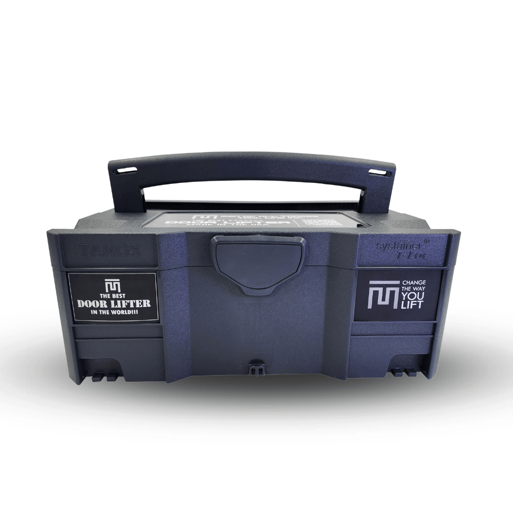 Door lifter with a tool box